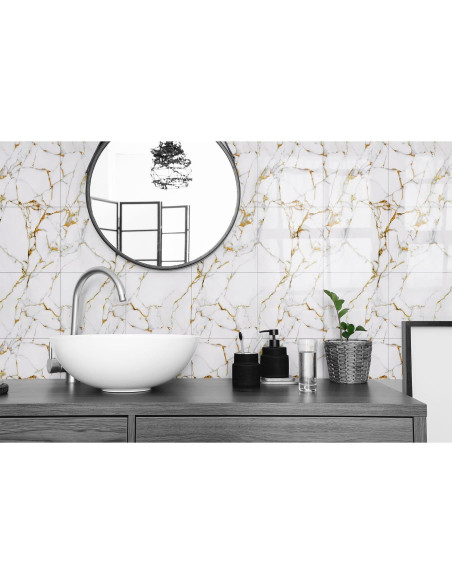 Azulejos Autoadhesivos NAEIRON Melón Blanco 30.48x30.48cm