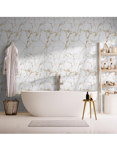 Azulejos Autoadhesivos NAEIRON Melón Blanco 30.48x30.48cm