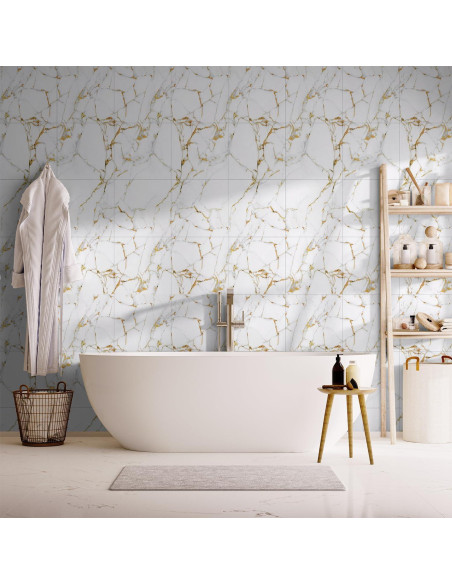 Azulejos Autoadhesivos NAEIRON Melón Blanco 30.48x30.48cm