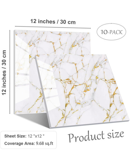 Azulejos Autoadhesivos NAEIRON Melón Blanco 30.48x30.48cm