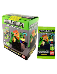 Panini Minecraft Mega Box - 72 Tarjetas de Intercambio Oficiales