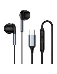 Auriculares USB C Samsung Galaxy A17 S25 S24 S23 S22 S21 Negro