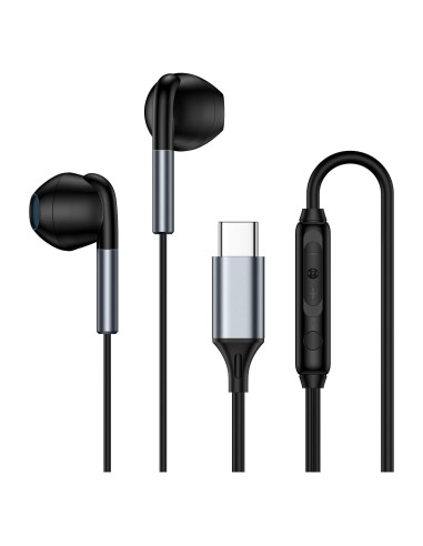 Auriculares USB C Samsung Galaxy A17 S25 S24 S23 S22 S21 Negro