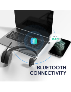 Auricular Inalámbrico Yealink BH70 Mono con Base USB-C, 35h Batería 2