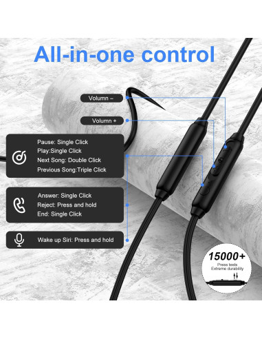 Auriculares USB C Samsung Galaxy A17 S25 S24 S23 S22 S21 Negro