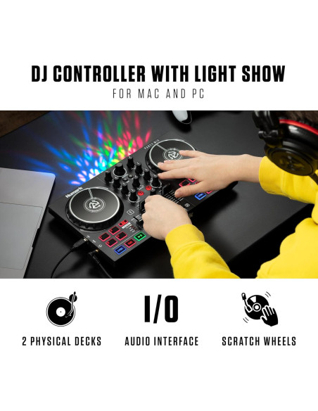 Controlador DJ Numark Party Mix II + Auriculares HF175