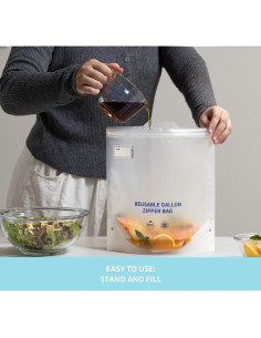 Bolsas 24/7 Reutilizables para Almacenamiento de Comida 8 Pzas 2