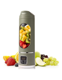 Licuadora Personal Portátil AOVSTVES 450ml USB Verde