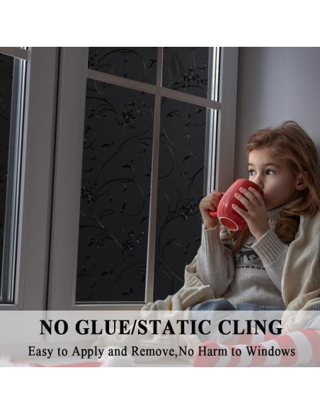 Película Blackout Mikomer 30x200 cm con Flores - 100% Privacidad