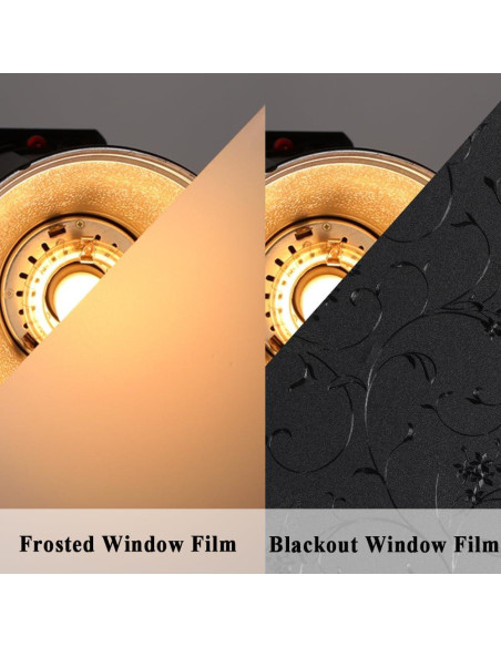 Película Blackout Mikomer 30x200 cm con Flores - 100% Privacidad