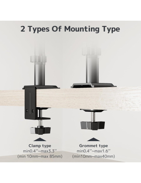 Soporte de Monitor Alto WORLDLIFT 80 cm Ajustable Negro
