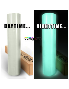 Vinilo Adhesivo Luminiscente Verde VViViD 30.48x60.96 cm 2