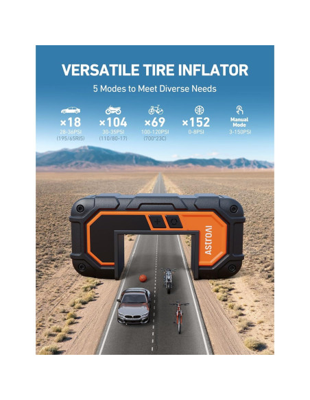 Arrancador de Batería AstroAI S8 Air Nano 1500A con Compresor