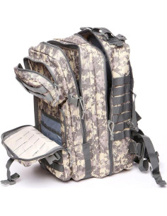 Mochila Táctica Militar THURAM 45L Impermeable Nylon Acu 2