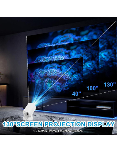 Proyector Mini SkillDance 4K WiFi 6 Bluetooth 5.4 Portátil