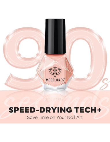 Set de Esmalte de Uñas Jelly Modelones 6 Colores Secado Rápido