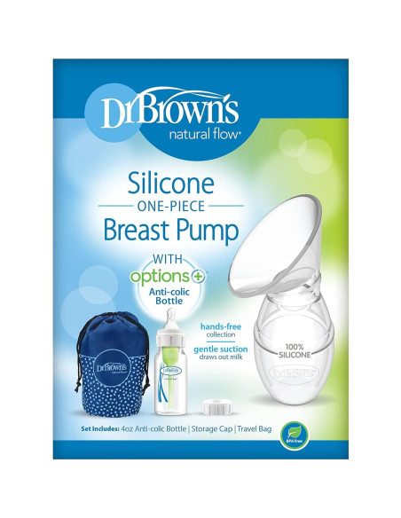 Extractor de Leche Materna Dr. Brown's Silicona 100% Manos Libres