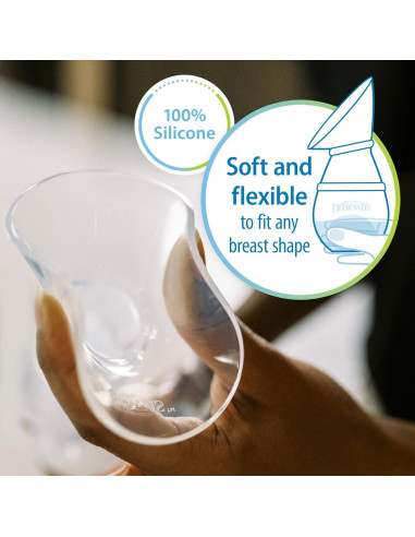 Extractor de Leche Materna Dr. Brown's Silicona 100% Manos Libres