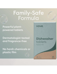 Blocs de Lavavajillas Ecológicos Vove - 60 Tabletas Ultra-Concentradas 2