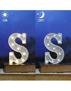 Letras Iluminadas KANLONG Letra S LED para Decoración 2