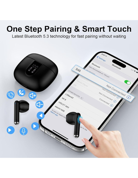 Auriculares Inalámbricos Bluetooth 5.3 Samsung S25 Ultra IPX7