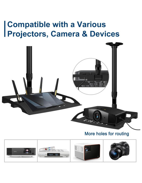 Soporte de Techo para Proyector 2-Be-Best Ajustable 37-60CM