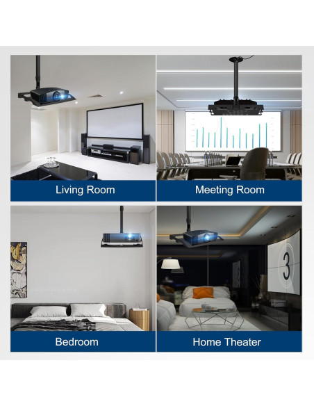 Soporte de Techo para Proyector 2-Be-Best Ajustable 37-60CM