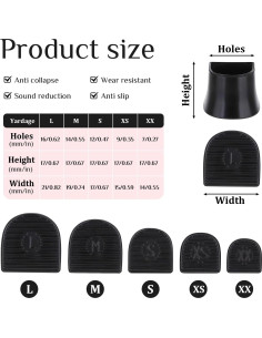 10 Pares de Protectores de Tacón Alto Josojoou - Antideslizantes 2