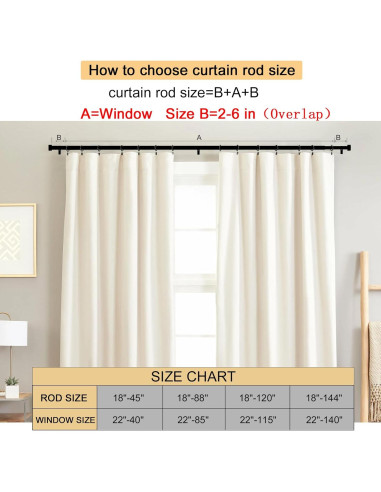 Barra de Cortina Ajustable WORLD RODS 45-114 cm Bronce Antiguo