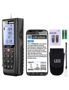 Medidor de Distancia Láser CEM ILDM-150 70m Bluetooth