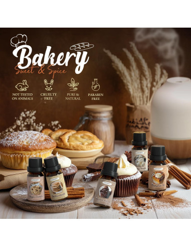 Conjunto de Aceites Esenciales Salubrito 6x10ml Repostería