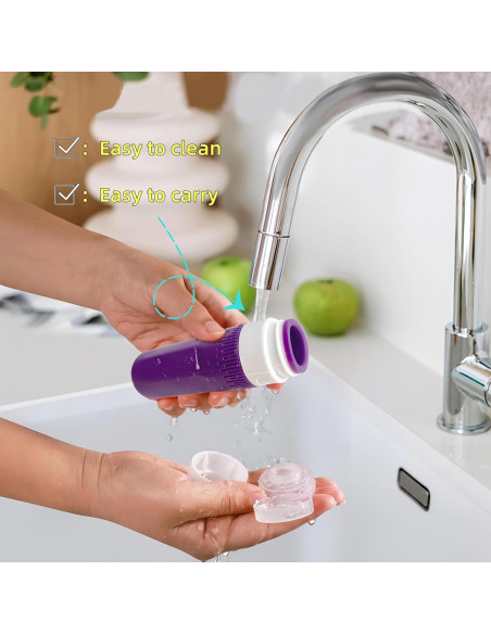 Juego de Botellas de Viaje LSQDV 18 Piezas Aprobadas TSA