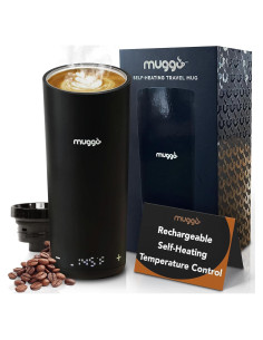Taza de Café Autocalentable Muggo V10 12 oz USB-C