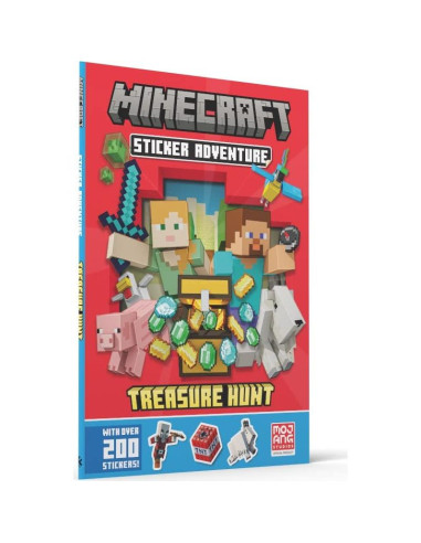 Minecraft Sticker Adventure: Treasure Hunt: A brand-new official sticker book containing hours of fun for kids
