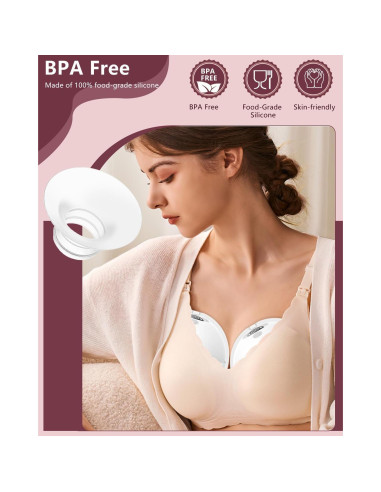 8 Inserto de Brida 13mm IVARONAL para Extractores de Leche