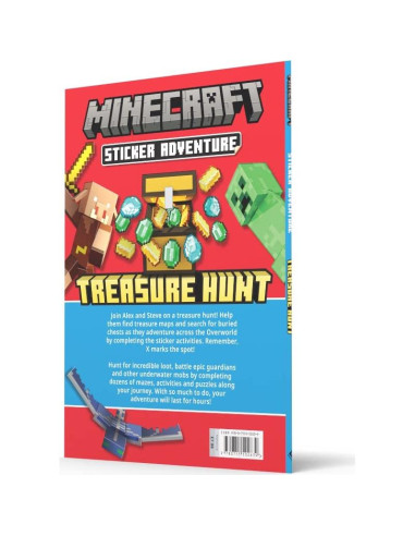 Minecraft Sticker Adventure: Treasure Hunt: A brand-new official sticker book containing hours of fun for kids