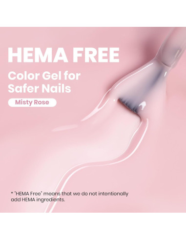 Esmalte de Uñas Gel Rosa Nude Beetles 15ml Libre de HEMA