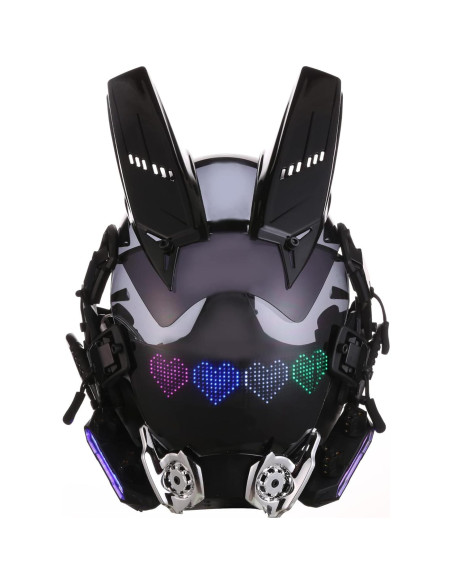 Máscara Punk LED Techwear Ajustable para Fiesta Adultos