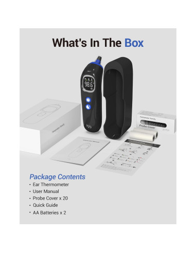 Termómetro de oído Femometer ET108 con sonda precalentada