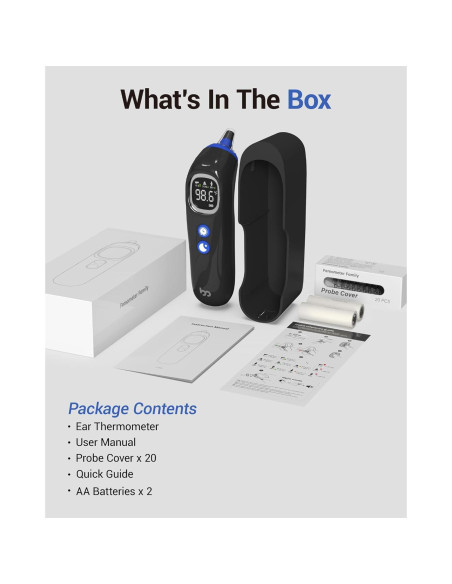 Termómetro de oído Femometer ET108 con sonda precalentada