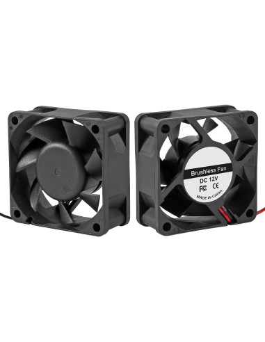 4 Ventiladores de Refrigeración UMLIFE 60x60x25mm 12V CC