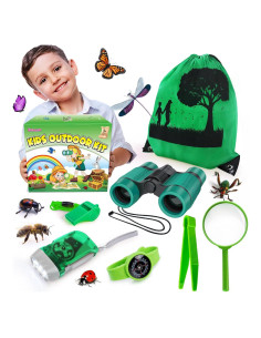 Kit de Exploración al Aire Libre YOPINSAND con Binoculares y Mochila