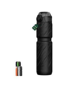 Botella de Agua Aislada MYFOREST 700ml Acero Quirúrgico Negra