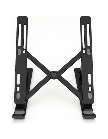 Soporte Plegable para Laptop Verdevida - Aluminio Negro, 6 Niveles