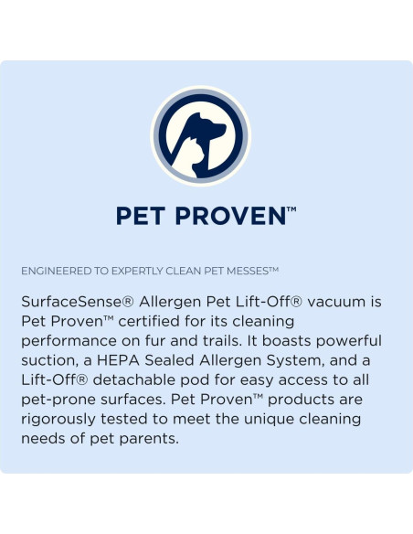 Aspiradora Vertical BISSELL SurfaceSense Lift-Off para Mascotas