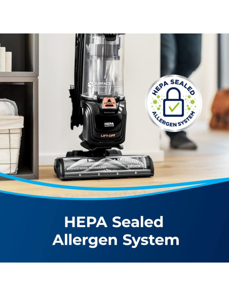Aspiradora Vertical BISSELL SurfaceSense Lift-Off para Mascotas