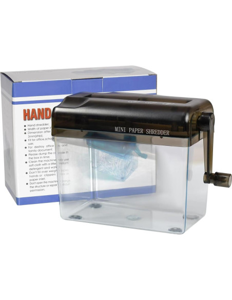 Mini Trituradora Manual de Papel JIKIOU A4 400g