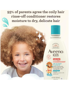 Acondicionador Rizado Aveeno Kids 354 ml - Hipoalergénico 2