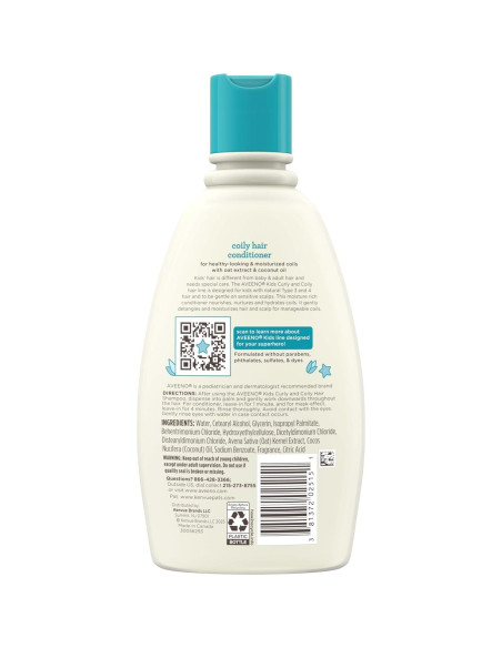 Acondicionador Rizado Aveeno Kids 354 ml - Hipoalergénico