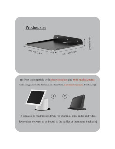 Estante de Pared Metal Universal NOTMBESTM para Altavoces y Proyectores 2